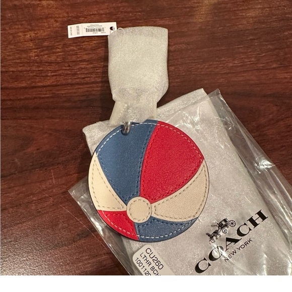Coach Multicolor Beach Ball Keychain - Picture 2 of 5